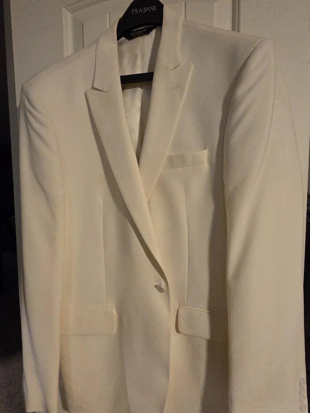 PAIGE Cream Men's Single-Breasted Blazer